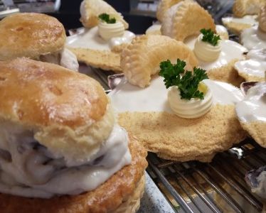 La bouchée à la reine et la coquille Saint Jacques